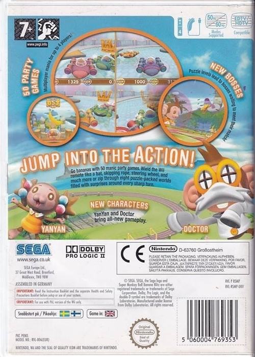 Super Monkey Ball Banana Blitz - Wii (B Grade) (Genbrug)